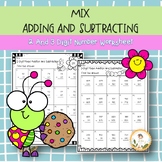 Mixed Addition And Subtraction Worksheets With Regrouping 