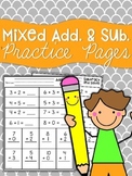 Addition & Subtraction Practice Sheets