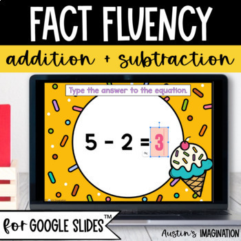 Preview of Mixed Addition and Subtraction Fluency Within 5 Kindergarten Math Google Slides™