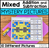 Mixed Addition and Subtraction Mystery Pictures