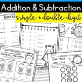 Mixed Addition and Subtraction worksheets includes 2 digit
