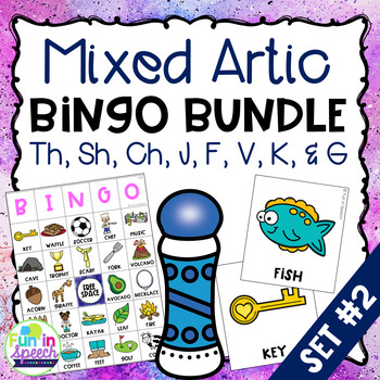 Preview of Mixed Articulation BINGO Set Two