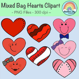 Mixed Bag of Hearts Clipart