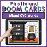 Mixed CVC Words Halloween Boom Cards Game For Kindergarten