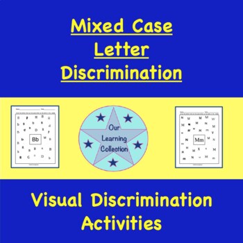 Preview of Mixed Case Letter Visual Discrimination