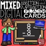Mixed Digital Addition & Subtraction Flash Cards in PowerP