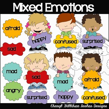 Preview of Mixed Emotions Clipart Collection