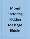 Mixed Factoring Hidden Message Riddle Acitivity