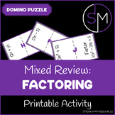 Mixed Factoring Review - Domino Puzzle