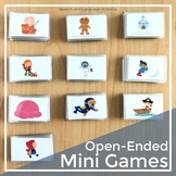 Mixed Group Open-Ended Mini Games for Speech and Language Therapy