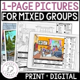 Mixed Group Speech Therapy Activity Older Students Picture