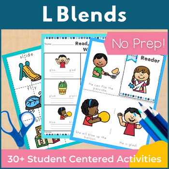 Preview of L Blends Word Family Word Work and Activities