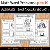 Mixed Math Word Problems Addition and Subtraction Within 1