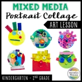 Mixed Media Portrait Collage Art Lesson