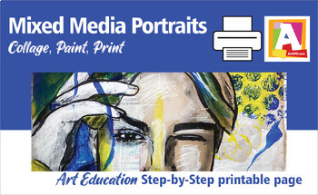 Preview of Mixed Media Portraits PRINTABLE