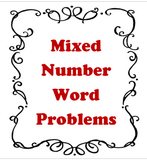 Mixed Number Word Problems - Grade 6