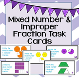 Mixed Number and Improper Fractions Task Cards