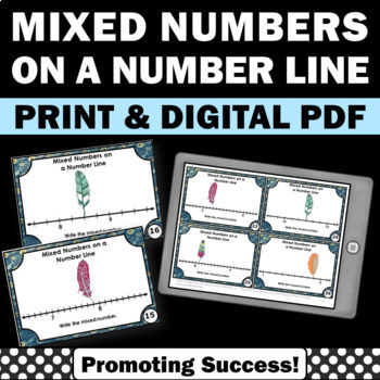 Preview of Introduction to Mixed Numbers and Improper Fractions Identifying Practice SCOOT