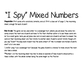 Mixed Numbers I Spy!