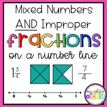 Preview of Mixed Numbers & Improper Fractions On a Number Line