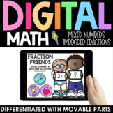 Mixed Numbers Improper Fractions Practice - Digital Intera