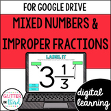 Mixed Numbers and Improper Fractions Activities for Google