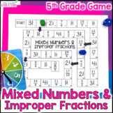 Mixed Numbers and Improper Fractions Game - 4th and 5th Gr