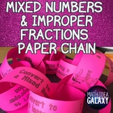 Mixed Numbers and Improper Fractions Partner Activity