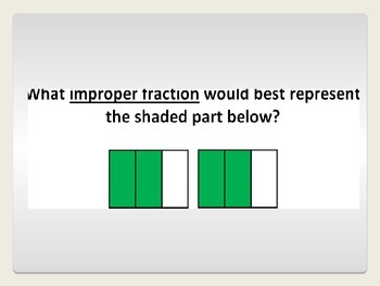 Preview of Mixed Numbers and Improper Fractions Review