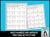 Mixed Numbers and Improper Fractions Worksheet