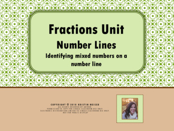 Preview of Mixed Numbers on a Number Line
