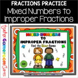 Mixed Numbers to Improper Fractions Game