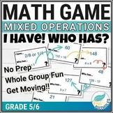 Mixed Operations I Have Who Has Math Fluency Game: Mental 