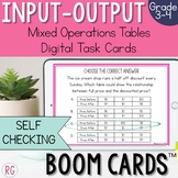 Mixed Operations Input Output Tables Word Problems BOOM Cards TM
