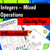 Mixed Operations with Integers (Add, Subtract, Multiply, D