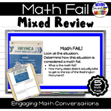 Mixed Review Math Fails: Real World Error Analysis