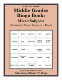 Mixed-Subjects Bingo Book: Middle Grades+