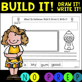 NO PREP! Mixed Up Sentences!  CVC Build it! Draw it! Write it!