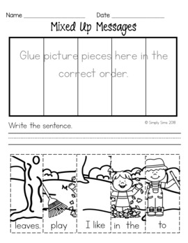 Sight Words: Mixed Up Messages by Simply Sims | Teachers Pay Teachers