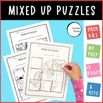 Preview of Mixed Up Picture Puzzles - Logic Skills for PreK Kindergarten and 1st Grade