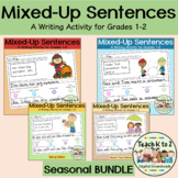 Mixed-Up/Scrambled Sentences/Grades 1-2 Writing Center/Sea