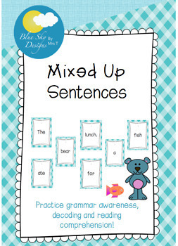 Preview of Mixed Up Sentence Building
