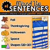 Mixed Up Sentences #1: a pocket chart literacy centre activity