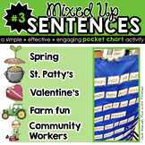 Mixed Up Sentences #3: a pocket chart literacy centre activity