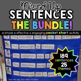 Mixed Up Sentences THE BUNDLE: a pocket chart literacy cen