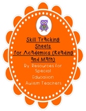 Mixed VB Box - Skill Tracking Sheets - Academics - Autism / ABA