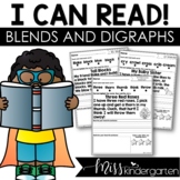Decodable Readers Mixed Vowel Blends & Digraphs Reading Fl