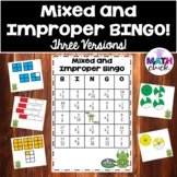 Mixed and Improper BINGO Game 3 Versions with and without models