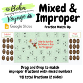 Mixed and Improper Fraction Match Up Drag and Drop