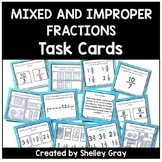 Mixed and Improper Fractions Task Cards - Fraction Practice